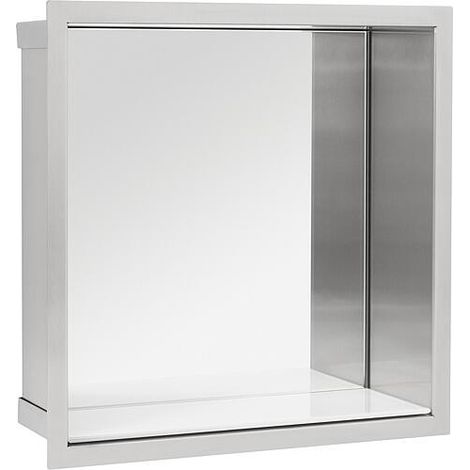Niche murale lxhxp: 324x324x100 mm paroi arrière miroir (1/4)