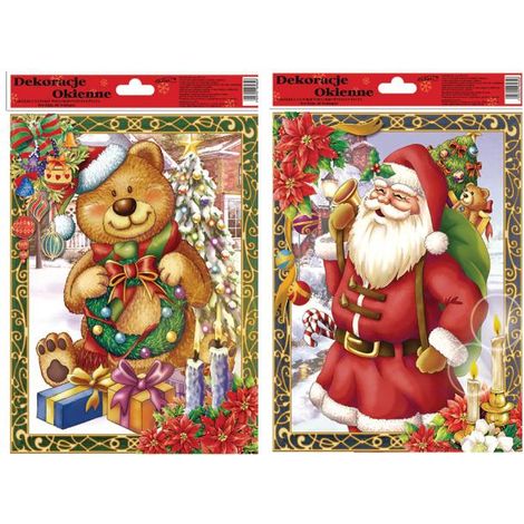 Vidriera 20x30cm NAVIDAD WB-24 / STXG-5008