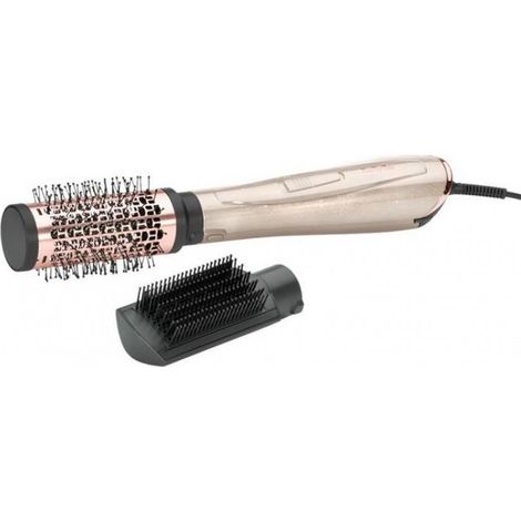BaByliss AS914PE Utensilio de peinado Cepillo alisador Caliente Negro, Oro rosa 1000 W 2,5 m