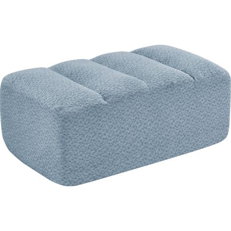 Ottomane modulaire en fleece granulé bleu ergonomique pour salon (1/5)
