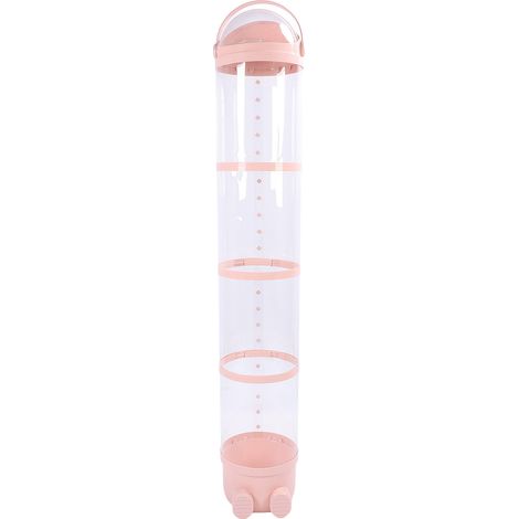 Tube de rangement pour peluches, grande capacité (162 cm), seau de rangement transparent pour jouets et peluches, idéal pour la chambre à coucher ou la salle de jeux (rose). (1/5)