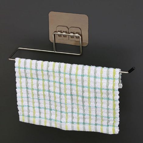 Porte-serviettes Sorandy à fixer sous un meuble, en acier inoxydable (1/5)