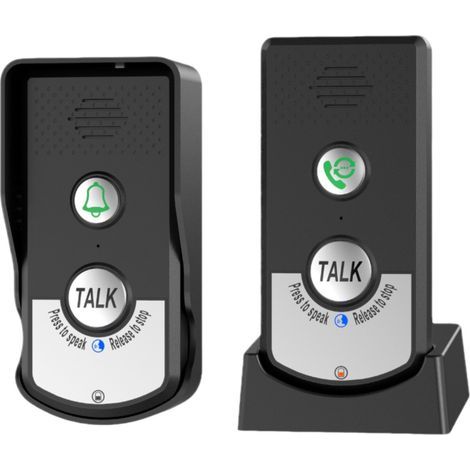 Sonnette interphone sans fil avec commande vocale bidirectionnelle. rappels pour les soins aux personnes âgées et système d'appel intelligent pour la maison (1/5)