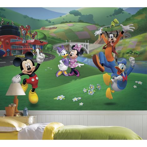 Papier peint Panoramique encollé Mickey et ses Amis Disney 320X182 CM (1/5)