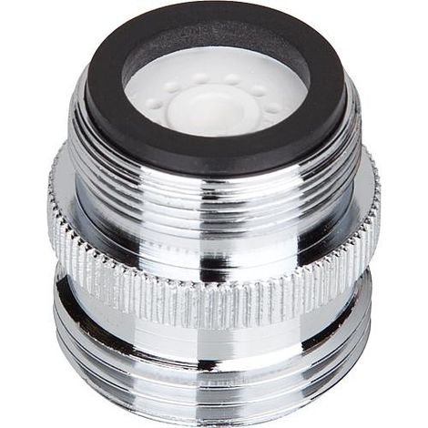 Reduction avec mousseu filetage male M24 x male 3/4" laiton chromé BG