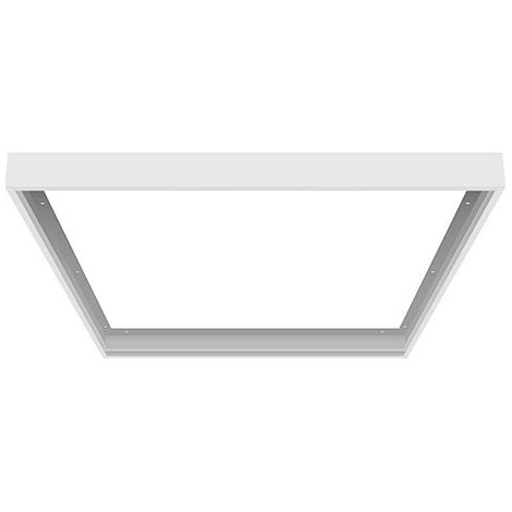 Sysled – Cadre en acier laqué blanc pour dalle LED 600x600 mm – Installation en saillie – Résistant à la corrosion et aux chocs – Montage facile - LED 600 X
