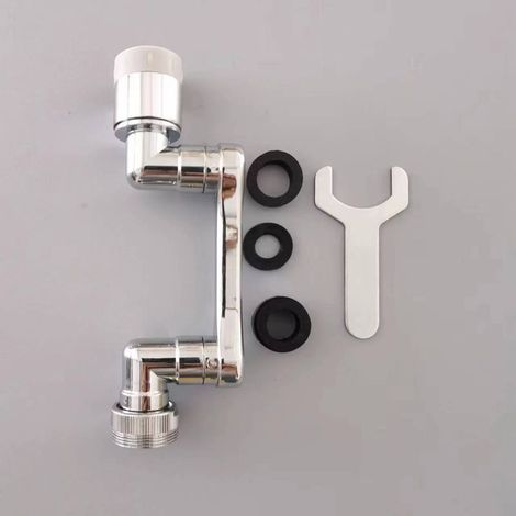 Universelle 1080° Rallonge de robinet rotative tout en cuivre,2 Modes de Sortie d'Eau Robinet de Cuisine Multifonction Filtre Anti-Projections Rallonge de Robinet Pivotant pour Lavabo de Salle de Bain (1/5)