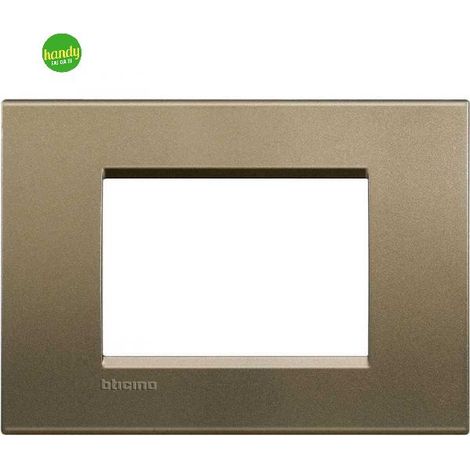Placca living light Bticino 3p square
