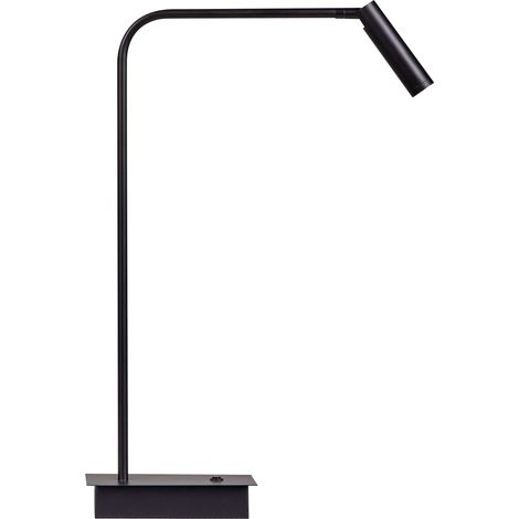 Lampada da tavolo nera LED intensità variabile braccio regolabile Lawson