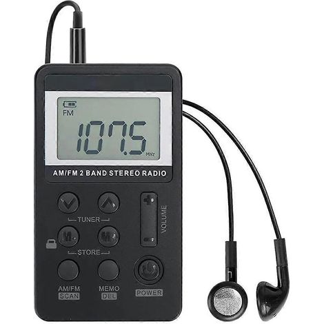 Radio portable FM/AM stéréo double bande mini radio numérique récepteur radio (1/5)