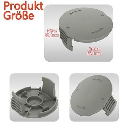 Couvercle de bobine pour Bosch F016F05320, compatible avec les pièces rechange EasyGrassCut 18, 23, 26, 18-26, 18-230, 18-260 (3 couvercles débroussailleuse) - (1/5)