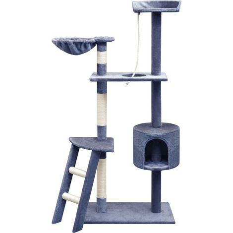 Arbre à chat en sisal, 150 cm, bleu foncé
