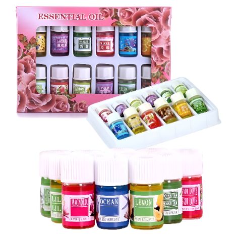 Set de aceites esenciales de 3 ml para humidificador de aromaterapia, 12 unidades (mezcla). (1/5)