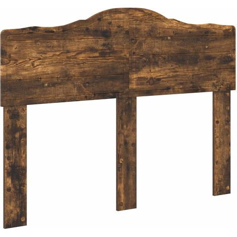 Tête de Lit Armoire de Tête de Lit - Chêne fumé 135 cm Bois d'ingénierie fr21833 (1/5)