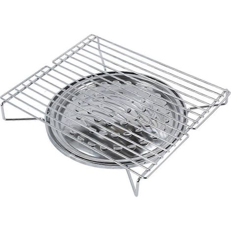 Plaque de cuisson portable en acier inoxydable, pratique et sûre pour le camping (1/5)