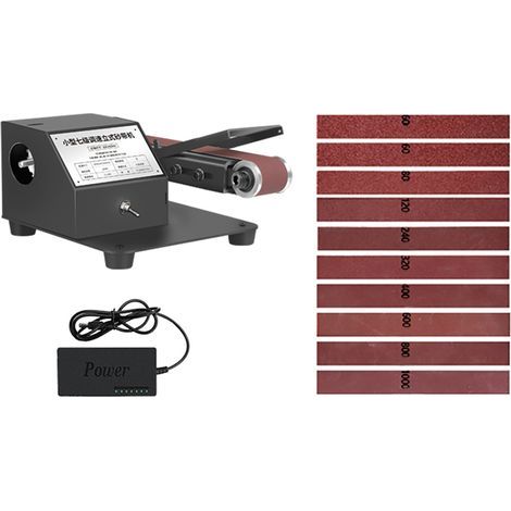 Mini vertical and horizontal belt sander 250W, 7 speeds, for wood, metal, acrylic (30x380mm belt) (1/5)