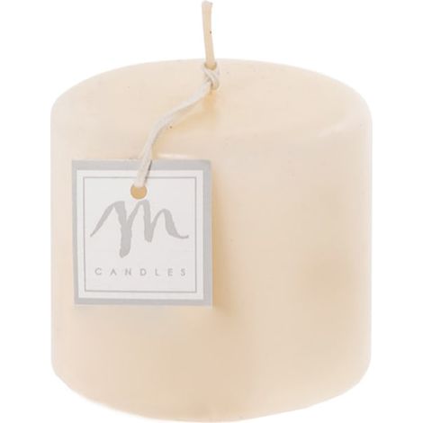Candela Pillar Opaca per interno ed esterno, decorazione natalizia -Rosso / Ø 8 x h 7 cm