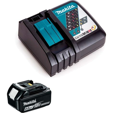 Makita BL1860B & DC18RC Kit with 6.0Ah 18V LXT Li-Ion Battery and Fast Charger