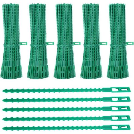 Lot de 500 Attaches de Plantes, 17CM Attaches de Jardin Réglable Liens de Serrage en Plastique pour Jardin Flexible, Attache Tomates de Câble de Jardin pour Aider à Soutenir Les Plantes (1/5)