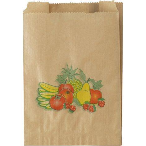 Sac primeur en kraft 0,5 - COLIS 1000 SACHETS
