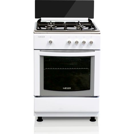 Haeger GC-SW6.003D piano cottura a gas a libera installazione de gas Nero, White