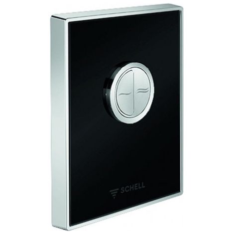 WC-BetPl. AMBITION ECO ND, verre noir véritable, cadre chromé