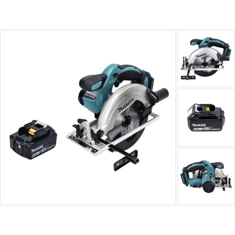 Makita DSS 611 G1 Akku Handkreissäge 18 V 165 mm + 1x Akku 6,0 Ah - ohne Ladegerät
