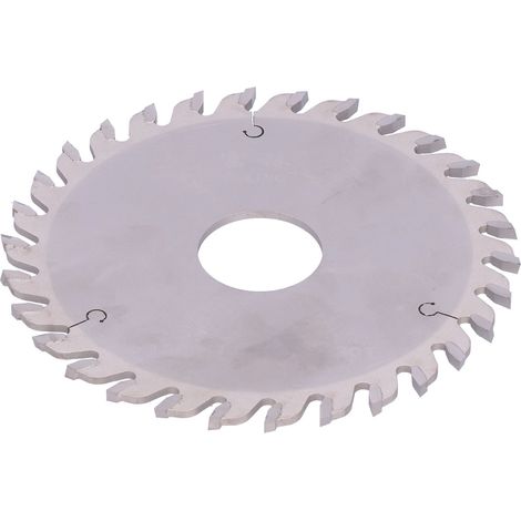 Lame scie carbure bois 30 dents défonceuse verticale fraisage rainurage 125x30x3.5mm 30T découpe précise (1/5)