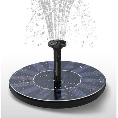Fuente flotante, fuente de jardín, estanque, bebedero para pájaros, pila de jardín, fuente de jardín, 13 cm (1/5)