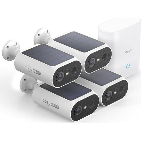 Caméra de Surveillance - 2K - Sans Fil - Vision Nocturne - 4 Caméras Connectées (1/5)
