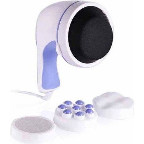 Masseur Corps - 3 Têtes - 230 V - Câble 140 cm - Blanc Violet - 1 Pièce (1/3)