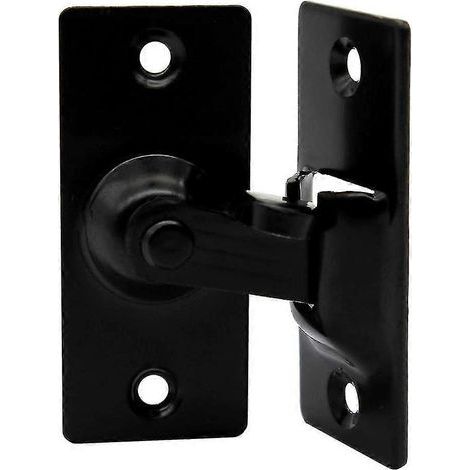 Serrure de porte en acier inoxydable, loquet de porte coulissante, serrure de porte à angle droit, porte de grange, serrure à angle droit (1/5)