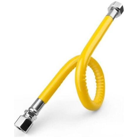 304 Stainless Steel Gas Hose - 50cm Propane/Butane Gas Hose, Explosion-Proof 1/2'' Gas Flexible, for Gas Stove, Gas Water Heater-RAPANDA (1/4)