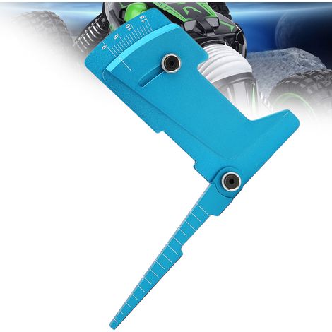 Équerre de Réglage en Alliage d'Aluminium pour Modèles RC 1/8 et 1/10 - Outil de Précision Bleu (1/5)
