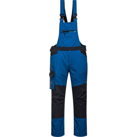 Peto de trabajo de triple costura WX3 de puntos reforzados, polialgodón L Azul persa