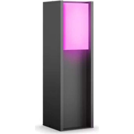 Philips Hue Turaco Borne Bas (Anthracite) Lumière blanche et colorée - White and Color Ambiance (1/4)