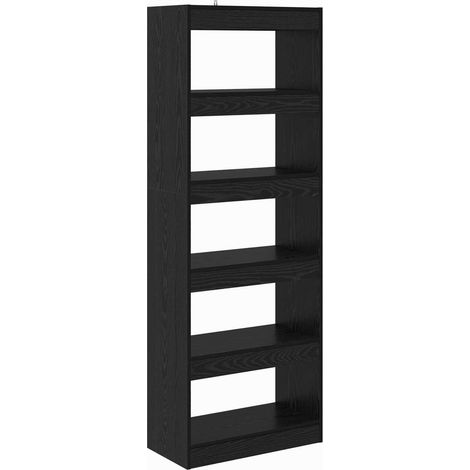 Estantería para libros Roble negro 60 x 30 x 166 cm vidaXL