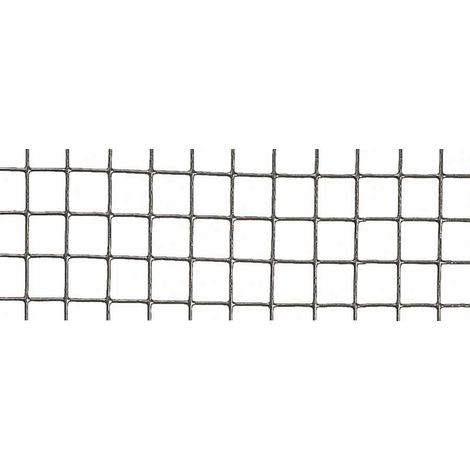 Verzinktes Metallgitter Quadrat 1,2cm - 0,5 x 10 m - Grau Nortene