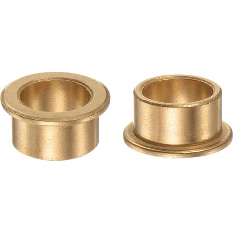 2pcs Bride Roulement Manchon 16 mm Alésage 20 mm OD 12 mm Longueur 2mm Bride Épaisseur Bronze Douille Auto Lubrifiant Bagues Manchons pour Industriel Equipement (1/5)