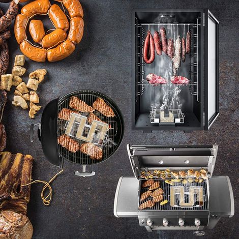 Générateur de fumée froide en acier inoxydable pour fumoir alimentaire et viande, accessoires pour barbecue et fumoir (1/4)