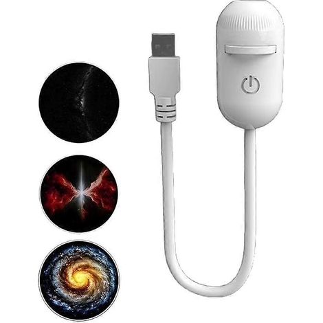Veilleuse LED 2-en-1 Mini Projecteur Ciel Étoilé Galaxie avec Lumière d'Ambiance pour Chambre à Coucher (Lot de 3) (1/5)