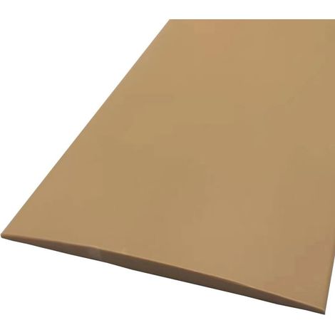Joint de sol PVC - 1 pièce - Vinyle souple marron clair - Adhésif sans perçage - Transition carrelage parquet - 100 cm x 5 cm (1/5)