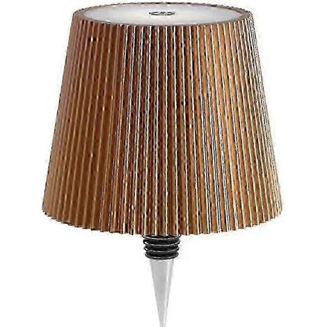 Lampe LED sans fil pour bouteilles de vin et spiritueux, avec variateur d'intensité progressif à 3 couleurs, idéale pour la décoration de bars et d'intérieurs. (1/5)