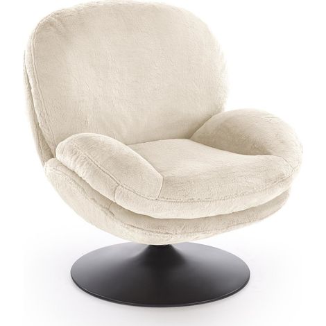 Sillón Houston 1982, Crema, 86x80x87cm, Tapiz, Patas: Metal, 0 (1/5)