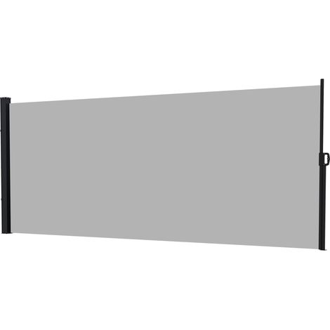 Store Menendo Brise-Vue Rétractable Extérieur Polyvalent Gris Clair 3x1.8m (1/5)