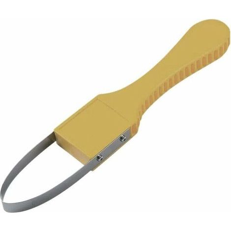 Outil de Désherbage Manuel en Acier Inoxydable avec Grattoir Intégré – Pour Jardin, Potager et Pelouse – Poignée Ergonomique Jaune (1/4)