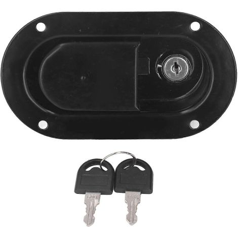 Poignée de verrouillage pour boîte à outils avec 2 clés, poignée de remplacement pour verrou d'étrier de boîte à outils, fonctionnement silencieux, générique