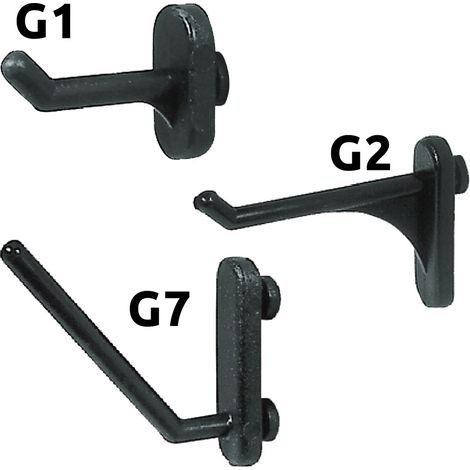 GANCIO IN NYLON PER PANNELLI PORTAUTENSILI G2 - pz 10 KONCRETO