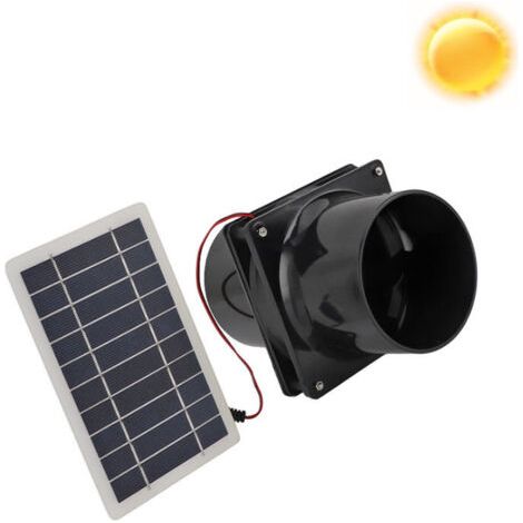 QORVA
-Ventilateur d'extraction solaire 10W – Panneau solaire 12V – Circulation d'air pour serre, camping-car, poulailler – Installation facile