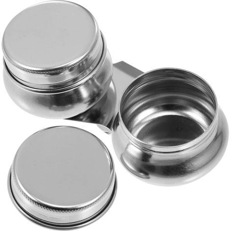 3 Pièces Pots De Peinture pour Palettes Professionnelles Pots à Couvercle pour Pinceaux Et Stylos Outils De Peinture (1/5)